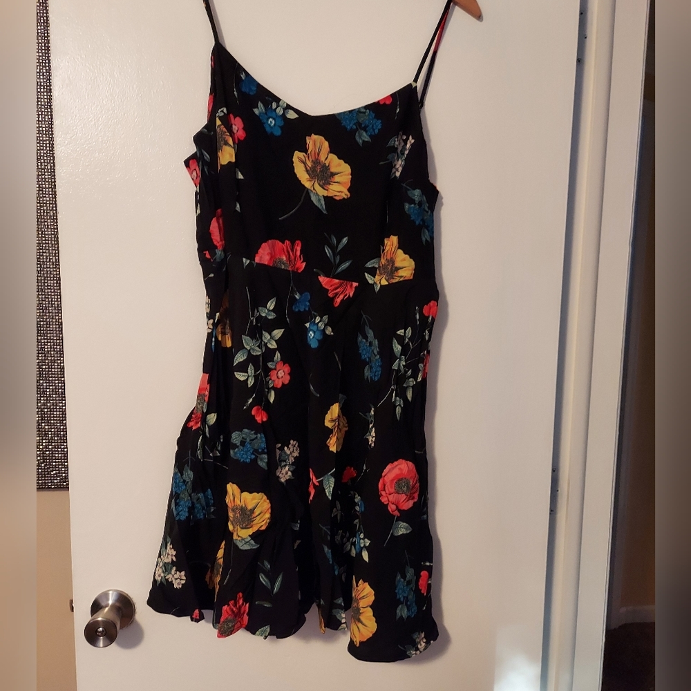 Old Navy black floral dress